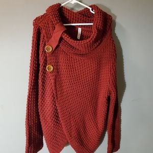 Loose neck sweater